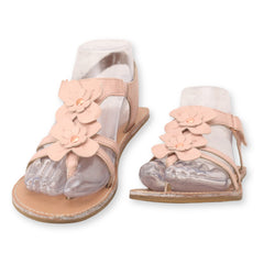 Rachel Shoes Flower T Strap Flat Sandals