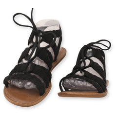 Nicole braided strap sandals