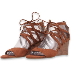 Franco Sarto Gladiator LaceUp Wedges