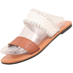 Open-Toe Women Flat Slipper