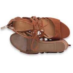 Franco Sarto Gladiator LaceUp Wedges