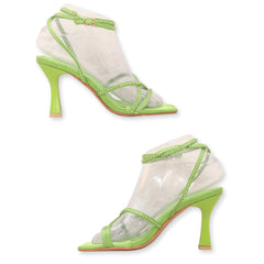 Cross Strap Women's Mid-Heel Sandal