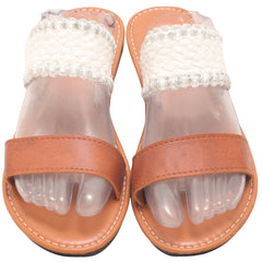 Open-Toe Women Flat Slipper