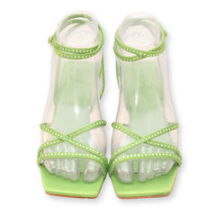 Cross Strap Women's Mid-Heel Sandal