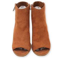 Forever 21 peep toe booties