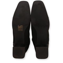 Square Toe Knitted Sock Ankle Boots