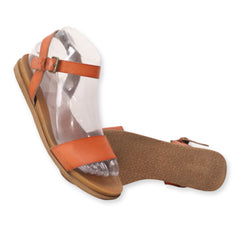 Open Toe Ankle Strap Flats