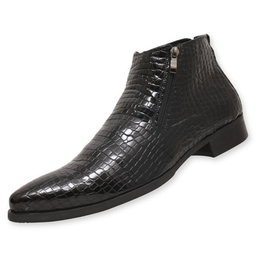 Santimon Men's Ankle Zipper Boots