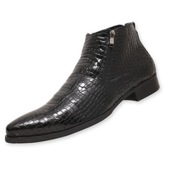 Santimon Men's Ankle Zipper Boots